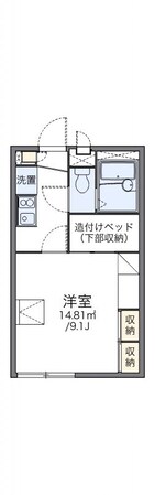 レオパレスＣｏｚｙ　ｃｏｕｒｔの物件間取画像